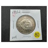 1952 George W. Carver/Booker T. Washington Commem. Silver Half Dollar 1952 George W. Carver/Booker T. Washington Commem. Silver Half Dollar