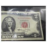1963 Series Red Seal Two Dollar Bill 1963 Series Red Seal Two Dollar Bill