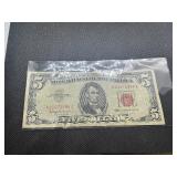 1963 Series Red Seal Five Dollar Bill 1963 Series Red Seal Five Dollar Bill