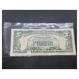 1963 Series Red Seal Five Dollar Bill 1963 Series Red Seal Five Dollar Bill