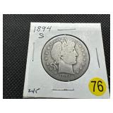 1894-S Silver Barber Half Dollar - Early Date! 1894-S Silver Barber Half Dollar - Early Date!