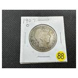 1907-O Silver Barber Half Dollar 1907-O Silver Barber Half Dollar