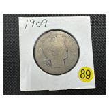 1909 Silver Barber Half Dollar 1909 Silver Barber Half Dollar