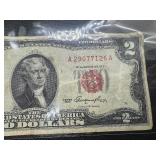 1953 Red Seal Two Dollar Bill 1953 Red Seal Two Dollar Bill