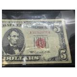 1963 Red Seal Five Dollar Bill 1963 Red Seal Five Dollar Bill