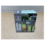 Insoma Water Timer with Brass Inlet & Outlet, 2 Independent Zones Outdoor Hose Timer for Garden Faucet with Auto/Manual/Rain Delay Mode, Sprinkler Irrigation Controller for Yard Lawn Insoma Water Timer with Brass Inlet & Outlet, 2 Independent Zones Outdoor Hose Timer for Garden Faucet with Auto/Manual/Rain Delay Mode, Sprinkler Irrigation Controller for Yard Lawn