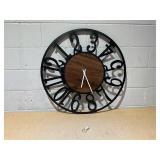 LEIKE Extra Large Wall Clocks,Silent Little Ticking,Battery Operated Vintage Round Modern Wood Wall Clock for Living Room, Bedroom,Farmhouse,Office Home Decor-32 Inch(Black-Arabic Number) LEIKE Extra Large Wall Clocks,Silent Little Ticking,Battery Operated Vintage Round Modern Wood Wall Clock for Living Room, Bedroom,Farmhouse,Office Home Decor-32 Inch(Black-Arabic Number)