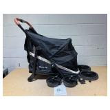 Totoro ball Dog Stroller for Large Dogs One-Click Folding 4 Wheel Foldable Dog Stroller for 2 Dogs with Storage Pocket Suitable for Pets Up to 80LBS (Black, Large) Totoro ball Dog Stroller for Large Dogs One-Click Folding 4 Wheel Foldable Dog Stroller for 2 Dogs with Storage Pocket Suitable for Pets Up to 80LBS (Black, Large)