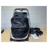 Totoro ball Dog Stroller for Large Dogs One-Click Folding 4 Wheel Foldable Dog Stroller for 2 Dogs with Storage Pocket Suitable for Pets Up to 80LBS (Black, Large) Totoro ball Dog Stroller for Large Dogs One-Click Folding 4 Wheel Foldable Dog Stroller for 2 Dogs with Storage Pocket Suitable for Pets Up to 80LBS (Black, Large)