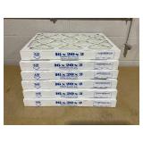 16x20x2 Pleated MERV 13 Furnace Filter, Case of 6   Protective Furnace Air Filter for Clean, Healthy Air - Efficient, Home Climate Control HVAC Filters 16x20x2 Pleated MERV 13 Furnace Filter, Case of 6   Protective Furnace Air Filter for Clean, Healthy Air - Efficient, Home Climate Control HVAC Filters