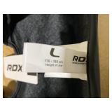 RDX Shin Guards for Muay Thai, Maya Hide Leather Instep Leg Protector Foam Pads, Black, Large RDX Shin Guards for Muay Thai, Maya Hide Leather Instep Leg Protector Foam Pads, Black, Large