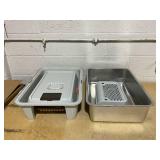 Stainless Steel Litter Box, Enclosed Cat Litter Tray High Side Anti Splash Metal Cat Litter Box with Scoop and Foot Pedal, 24 X 15.7 X 15in, for Large Cats/Pets Stainless Steel Litter Box, Enclosed Cat Litter Tray High Side Anti Splash Metal Cat Litter Box with Scoop and Foot Pedal, 24 X 15.7 X 15in, for Large Cats/Pets