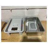 Stainless Steel Litter Box, Enclosed Cat Litter Tray High Side Anti Splash Metal Cat Litter Box with Scoop and Foot Pedal, 24 X 15.7 X 15in, for Large Cats/Pets Stainless Steel Litter Box, Enclosed Cat Litter Tray High Side Anti Splash Metal Cat Litter Box with Scoop and Foot Pedal, 24 X 15.7 X 15in, for Large Cats/Pets