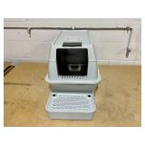 Stainless Steel Litter Box, Enclosed Cat Litter Tray High Side Anti Splash Metal Cat Litter Box with Scoop and Foot Pedal, 24 X 15.7 X 15in, for Large Cats/Pets Stainless Steel Litter Box, Enclosed Cat Litter Tray High Side Anti Splash Metal Cat Litter Box with Scoop and Foot Pedal, 24 X 15.7 X 15in, for Large Cats/Pets