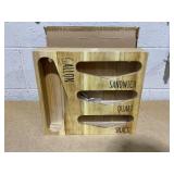 Losvio Bag Storage Organizer for Kitchen Drawer, Wooden Farmhouse Style Bags Organizer, Compatible with Gallon, Quart, Sandwich and Snack Variety Size Bag (Natural) Losvio Bag Storage Organizer for Kitchen Drawer, Wooden Farmhouse Style Bags Organizer, Compatible with Gallon, Quart, Sandwich and Snack Variety Size Bag (Natural)