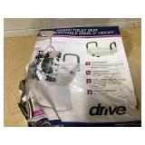 Drive Medical RTL12027RA 2-in-1 Raised Toilet Seat with Removable Padded Arms Drive Medical RTL12027RA 2-in-1 Raised Toilet Seat with Removable Padded Arms