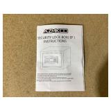 AZMCO Security Lock Box, 0.44 Cubic Ft AZMCO Security Lock Box, 0.44 Cubic Ft