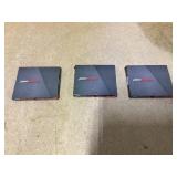 LOT OF 3 Aero Blades Throwing Knives AB105BK LOT OF 3 Aero Blades Throwing Knives AB105BK