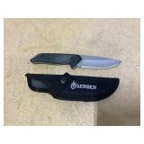 Gerber Moment Fixed Blade Knife, Full Tang, Stainless Steel. Black with Sheath Gerber Moment Fixed Blade Knife, Full Tang, Stainless Steel. Black with Sheath