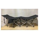 Folding Cmping Cot Black 72" x 27" Folding Cmping Cot Black 72" x 27"