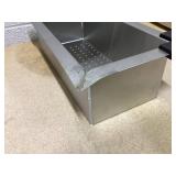 Ruvati Verona 36 in. Apron-Front Farmhouse 50/50 Double Bowl 16-Gauge Stainless Steel Kitchen Sink with Low Divide Ruvati Verona 36 in. Apron-Front Farmhouse 50/50 Double Bowl 16-Gauge Stainless Steel Kitchen Sink with Low Divide