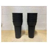LOT OF 12 Black Planters 14x8 LOT OF 12 Black Planters 14x8