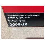 Milwaukee M18 Fuel, M18 FUEL Dual Battery Backpack Blower, Model# 3009-20. Tool Only, Batteries and Charger not included Milwaukee M18 Fuel, M18 FUEL Dual Battery Backpack Blower, Model# 3009-20. Tool Only, Batteries and Charger not included