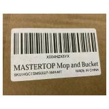 MASTERTOP Mop and Bucket with Wringer Set, Small Spin Mop Cleaning System with 3 Mop Pads,Spinning Mop Bucket for Floor Cleaning, 50.4" Extended Handle MASTERTOP Mop and Bucket with Wringer Set, Small Spin Mop Cleaning System with 3 Mop Pads,Spinning Mop Bucket for Floor Cleaning, 50.4" Extended Handle
