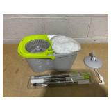 MASTERTOP Mop and Bucket with Wringer Set, Small Spin Mop Cleaning System with 3 Mop Pads,Spinning Mop Bucket for Floor Cleaning, 50.4" Extended Handle MASTERTOP Mop and Bucket with Wringer Set, Small Spin Mop Cleaning System with 3 Mop Pads,Spinning Mop Bucket for Floor Cleaning, 50.4" Extended Handle