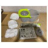MASTERTOP Mop and Bucket with Wringer Set, Small Spin Mop Cleaning System with 3 Mop Pads,Spinning Mop Bucket for Floor Cleaning, 50.4" Extended Handle MASTERTOP Mop and Bucket with Wringer Set, Small Spin Mop Cleaning System with 3 Mop Pads,Spinning Mop Bucket for Floor Cleaning, 50.4" Extended Handle