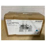 Home Decorators Collection 2-Light Chrome Square Bath Vanity Light with Etched White Glass Home Decorators Collection 2-Light Chrome Square Bath Vanity Light with Etched White Glass