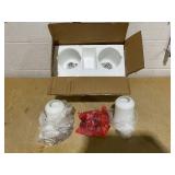 Home Decorators Collection 2-Light Chrome Square Bath Vanity Light with Etched White Glass Home Decorators Collection 2-Light Chrome Square Bath Vanity Light with Etched White Glass