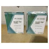HIIMIEI Acrylic Sign Holder 8.5x11 Inches Table Menu Display Stand, Clear Plastic 8.5x11 Double Sided Picture Frames for Desk Display(4 Pack) HIIMIEI Acrylic Sign Holder 8.5x11 Inches Table Menu Display Stand, Clear Plastic 8.5x11 Double Sided Picture Frames for Desk Display(4 Pack)