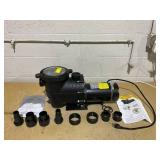 XtremepowerUS 1.5 HP Above Ground Pool Pump, Variable Speed, Large Basket, 4900 GPH, 115V XtremepowerUS 1.5 HP Above Ground Pool Pump, Variable Speed, Large Basket, 4900 GPH, 115V