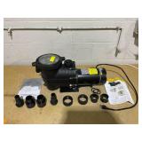 XtremepowerUS 1.5 HP Above Ground Pool Pump, Variable Speed, Large Basket, 4900 GPH, 115V XtremepowerUS 1.5 HP Above Ground Pool Pump, Variable Speed, Large Basket, 4900 GPH, 115V