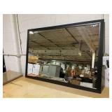 SMIROR Matte Black Bathroom Mirror for Over Sink 48x 40 inch, Metal Thick Frame Rectangle Vanity Mirror for Wall, Anti-Rust, Horizontally or Vertically Mounted SMIROR Matte Black Bathroom Mirror for Over Sink 48x 40 inch, Metal Thick Frame Rectangle Vanity Mirror for Wall, Anti-Rust, Horizontally or Vertically Mounted