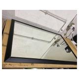 SMIROR Matte Black Bathroom Mirror for Over Sink 48x 40 inch, Metal Thick Frame Rectangle Vanity Mirror for Wall, Anti-Rust, Horizontally or Vertically Mounted SMIROR Matte Black Bathroom Mirror for Over Sink 48x 40 inch, Metal Thick Frame Rectangle Vanity Mirror for Wall, Anti-Rust, Horizontally or Vertically Mounted