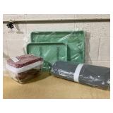 Good Housekeeping 3 piece Bundle: All in One Chopper, 9" x 13" and Better Half Sheet Pan Set, Electric Warming Mat with Storage Bag Good Housekeeping 3 piece Bundle: All in One Chopper, 9" x 13" and Better Half Sheet Pan Set, Electric Warming Mat with Storage Bag