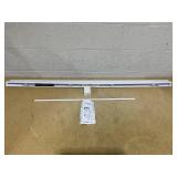 Chicology 54"W x 48"H White Cordless Vinyl Mini Window Blinds 1" Slats Chicology 54"W x 48"H White Cordless Vinyl Mini Window Blinds 1" Slats