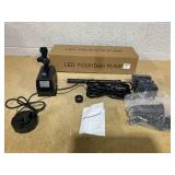 660GPH Submersible Pump Pond Fountain with Inside Filter and RGB Colorful LED Light 660GPH Submersible Pump Pond Fountain with Inside Filter and RGB Colorful LED Light