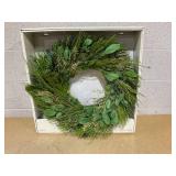 Preserved Olive Leaf Wreath - Threshold Preserved Olive Leaf Wreath - Threshold
