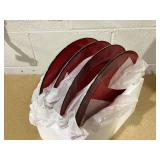 LOT OF 4 August & Leo Charger Plates, Set of 4. LOT OF 4 August & Leo Charger Plates, Set of 4.