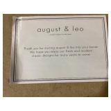 LOT OF 4 August & Leo Charger Plates, Set of 4. LOT OF 4 August & Leo Charger Plates, Set of 4.