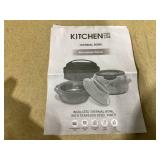 Kitchen HQ Large & Small Thermal Microwaveable Insulated Bowls w/Lids Kitchen HQ Large & Small Thermal Microwaveable Insulated Bowls w/Lids