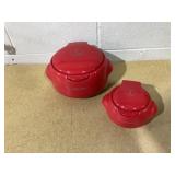 Kitchen HQ Large & Small Thermal Microwaveable Insulated Bowls w/Lids Kitchen HQ Large & Small Thermal Microwaveable Insulated Bowls w/Lids