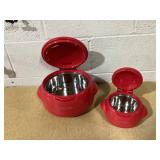 Kitchen HQ Large & Small Thermal Microwaveable Insulated Bowls w/Lids Kitchen HQ Large & Small Thermal Microwaveable Insulated Bowls w/Lids