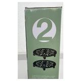Inside Outside Garden Steel Plant Caddy 2 Pack