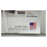 Set of 4 IRIS 12.9 Quart Plastic Buckle-Up Storage Bins with Lids