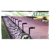 Tommy Bahama 6-Pack LED Solar Path Lights - Die-Cast Aluminum