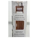 Seville Classics Teak Bench with Storage Shelf
